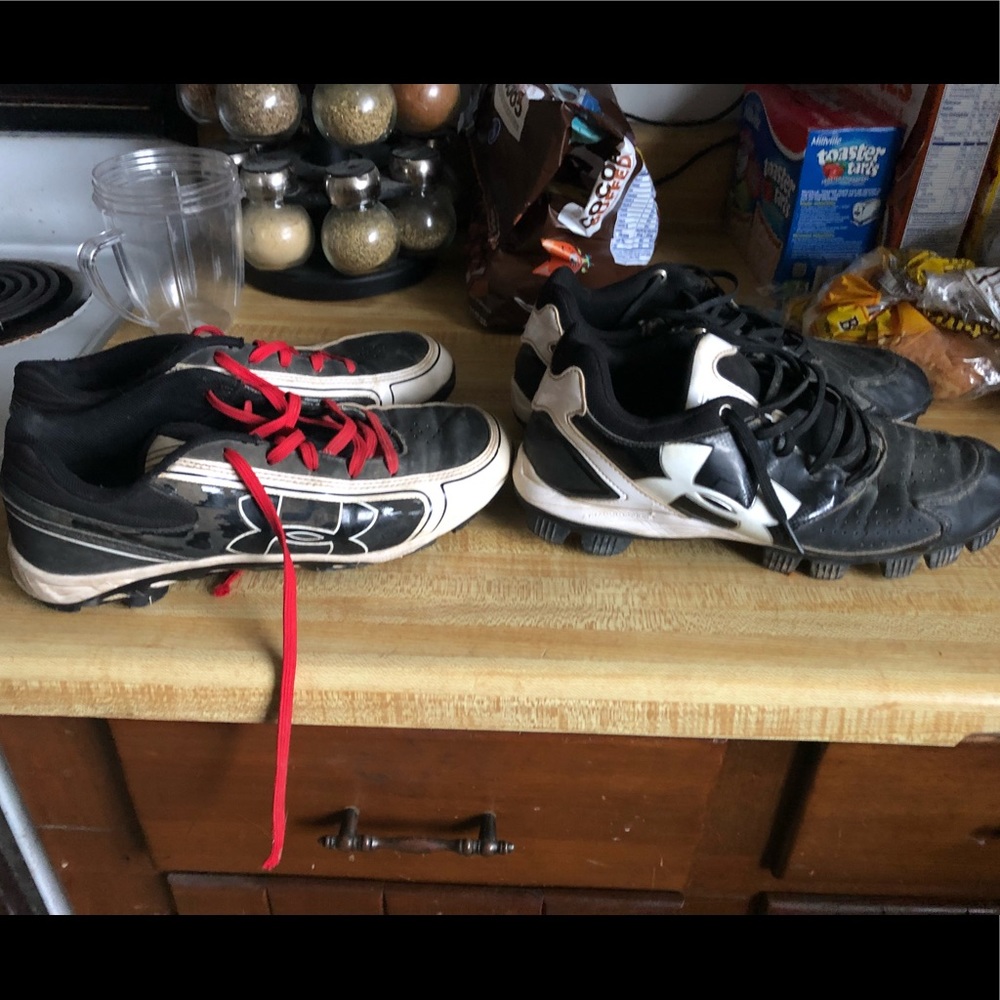 2 pairs of softball cleats